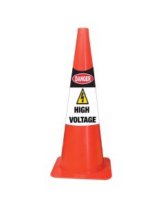 John Dow Industries Cone Collars "Danger - High Voltage"