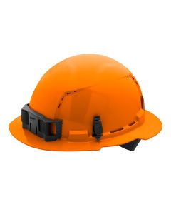 MLW48-73-1213 image(0) - Orange Full Brim Vented Hard Hat w/4pt Ratcheting Suspension - Type 1, Class C