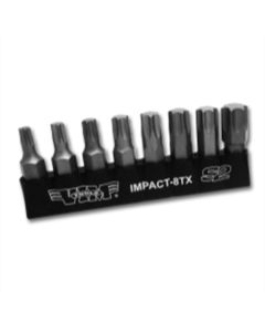 VIMIMPACT-8TX image(0) - VIM Tools TORX, Impact Quality S2 Bit Set, 8 Piece Bits 5/16 Inch Hex Bodies, 1.25L, T25 Thru T55 TORX