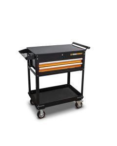 KDT83167 image(0) - GearWrench GearWrench 32 in. 2-Drawer Black and Orange Utility Cart