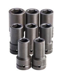 PROTO Proto 1" Drive 8 Piece Deep Impact Socket Set - 6 Point SAE