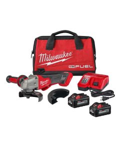 MLW2882-22 image(0) - Milwaukee Tool M18 FUEL 4-1/2" / 5" Braking Grinder w/ ONE-KEY Paddle Switch, No Lock