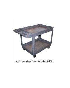 INT964 image(0) - American Forge & Foundry AFF - Shop Cart Shelf Add On Tray - 36" x 24" - Polypropylene - For AFF Model 962 Cart
