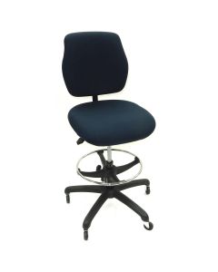 LDS1010554 image(0) - ShopSol Workbench Chair, Upholstered-Blue, Simple Control
