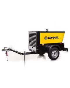 Emax Compressor EMAX Trailer mounted Kubota Diesel Driven 115 CFM Rotary Screw