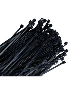 KTI78070-5 image(0) - K Tool International 5-PACK Wire Tie 7 in. Black 100/bag 50 lb. Tensile