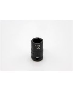 VIMIMPM612 image(0) - VIM Tools 12 mm X 3/8 Inch Drive CR-MO Impact Socket - Shallow