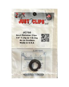 JSC750-5 image(0) - Just Clips Anvil Retainer 3/4 in. Clip Refill Kit (Pack of 5)