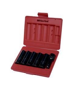 KEN30113 image(0) - Ken-tool 6PC DEEP THINWALL INPACT SOCKET SET