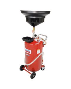 LIN3635 image(0) - Pressurized, Self-evacuating, Used Fluid Drain, 25 Gallon, Red