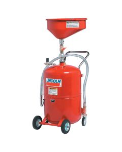 LIN3614 image(0) - Pressurized Used Oil Steel Evacuation Drain - 20 Gallon Capacity, Red