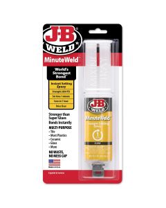 JBW50101 image(0) - J-B Weld 50101 MinuteWeld Epoxy Syringe - 25 ml.