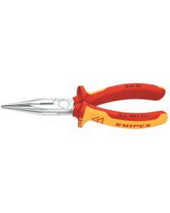 KNP2506160 image(0) - KNIPEX Insulated Plier Cutter; Half-round Nose; Steel; 160mm; 1kVAC