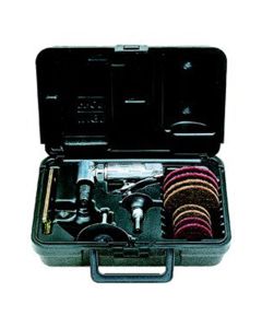 IRT301B32MK image(0) - Ingersoll Rand Angle Air Die Grinder 2 Inch & 3 Inch Pad Kit, 21,000 RPM, 0.25 HP, 1/4 Inch & 6mm Collets, Front Exhaust