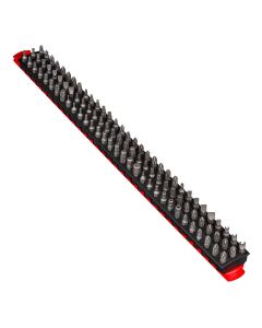 ERN5734 image(0) - Ernst Mfg. 18" 96 Tool Magnetic Bit Bar - Red/Black