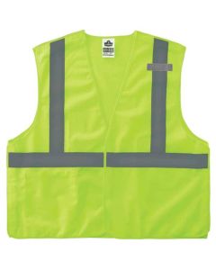 ERG21079 image(0) - Ergodyne 8215BA 4XL/5XL Lime Type R Class 2 Breakaway Mesh Vest