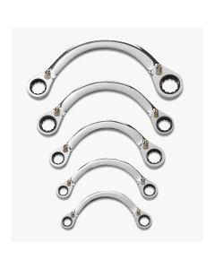 KDT9850 image(0) - GearWrench HALF MOON GEAR WRENCH 5PC METRIC SET