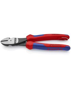 KNP7402200TBKA image(0) - KNIPEX HIGH LEVERAGE DIAGONAL CUTTING PLIERS