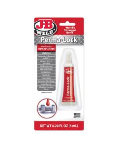 JBW27106 image(0) - J B Weld J-B Weld 27106 Perma-Lock High Strength Threadlocker - Red - 6 ml.