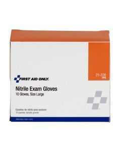 FAO21-226 image(0) - First Aid Only Nitrile Exam Gloves 10/box