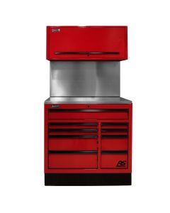 HOMRDCTS41001 image(0) - 41 in. Centralized Tool Storage(CTS) Set includes Roller Cabinet,Canopy,Support Beams,Base Guard, Stainless Steel Top, Leg Levelers, and Solid Back Splash