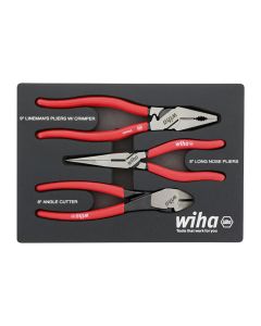WIH34680 image(0) - Set Includes - Long Nose 8.0&rdquo; | 200mm | Angled Cutters 8.0&rdquo; | 200mm | Lineman�s Pliers w/Crimpers 9.0&rdquo; | 225mm