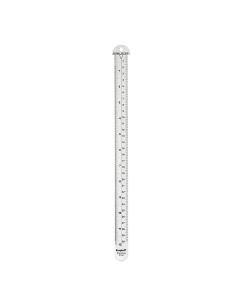 MLW27308 image(0) - 12 in. Hook Ruler (32nds, mm, cm)