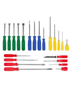 WLMW80022 image(0) - Wilmar Corp. / Performance Tool 22-Piece Screwdriver Set with Slotted, Phillips, T