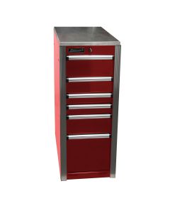 Homak Manufacturing HXL 6-Drawer Side Cabinet - Red