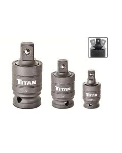 TITAN 3 Pc. Pin-Free Locking Impact U-Joint Set