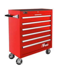 HOMRD04036061 image(0) - Homak Manufacturing H2Pro Series 36" 6-Drawer Roller Cabinet, Red