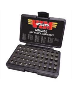 VIMMMS450 image(1) - VIM Tools Elite 50 Piece Mechanics Master Set, All 1/4 Inch Drive And 20 mm OAL, TORX, TORX Plus, XZN Hex Flat Philips