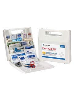FAO90597 image(0) - 50 Person First Aid Kit ANSI A Plastic Case with Dividers