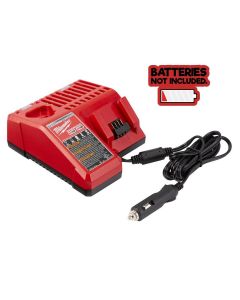 MLW48-59-1810 image(0) - Milwaukee Tool M12 M18 12V/18V Lith-Ion Multivage 12V Dc Vehicle Batt Charger Only (Batt Not Included)