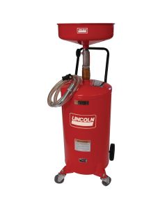 LIN3601 image(0) - Lincoln Lubrication Pressurized 18 Gallon Portable Fluid Drain Tank with 14" Bowl