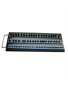 VIM Tools Magrail Tray, (3) 14 Inch Blue Magrails, Packaged with 1/4,3/8 Inch And 1/2 Inch Peg Pack