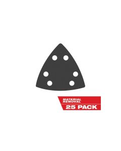 MLW49-25-2025 image(0) - Milwaukee OPEN-LOK 3-1/2" TRIANGLE SANDPAPER VARIETY PACK 25PC