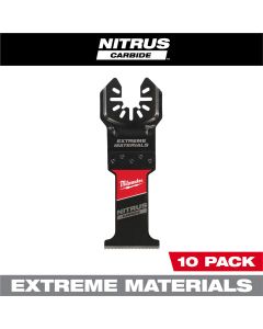 MLW49-25-1579 image(0) - Milwaukee Tool NITRUS CARBIDE Extreme Materials Universal Fit OPEN-LOK Multi-Tool Blade 10PK