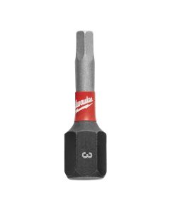 MLW48-32-4725 image(0) - Milwaukee Tool SHOCKWAVE Impact Hex 3 MM Insert Bits (Bulk 25)