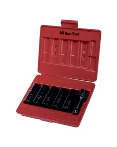 KEN30111 image(0) - Ken-tool 6 PC DOUBLE DUTY FLIP SOCKET SET