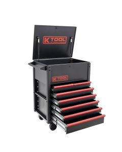 KTI75122 image(0) - K Tool International Premium 7 Drawer 750 lb. Service Cart (Matte Black)