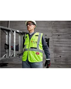 MLW48-73-8933 image(0) - Milwaukee Tool Hi-Vis Cut Level 3 Poly Dipped-XL