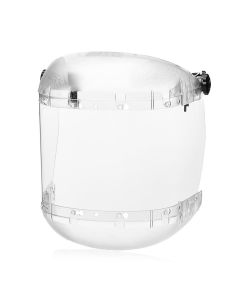 SRWS38540 image(0) - Sellstrom- Face Shield - 380 Series -MAX LIGHT- 6.5" x 19.5" x 0.040" Window - Clear AF - Universal Hard Hat Slot Adapter Headgear - Dual Crown