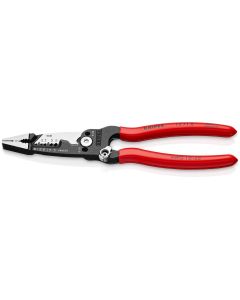 KNI13-71-8-SBA image(0) - KNIPEX Forged Wire Strippers packaged in clam shell - Non-Slip Plastic Coated Handle